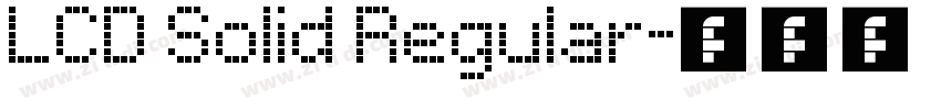 LCD Solid Regular字体转换